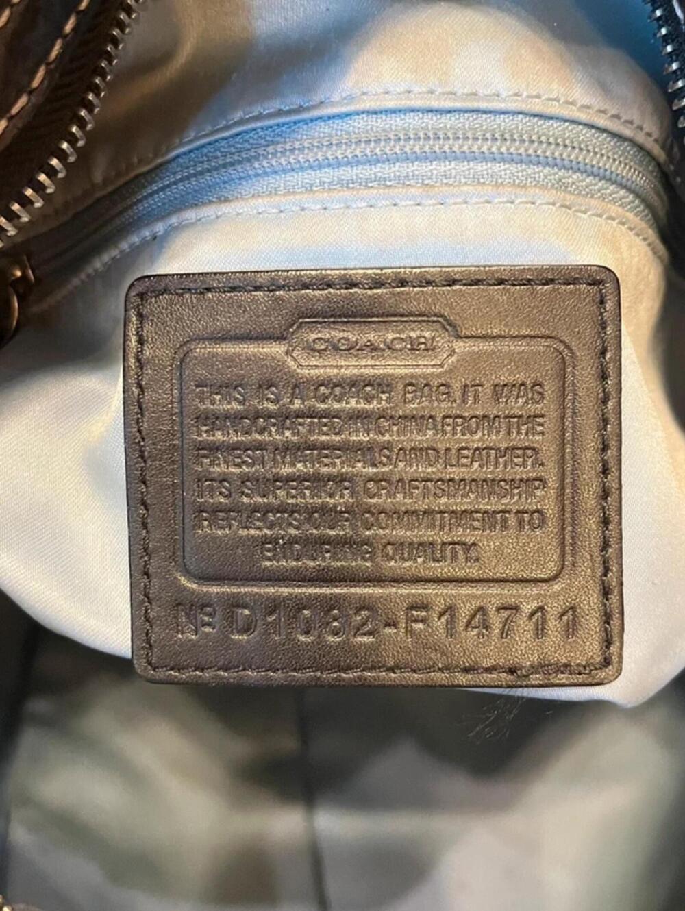 Coach vintage Y2K Black optic Zoe bag - Picture 3 of 8